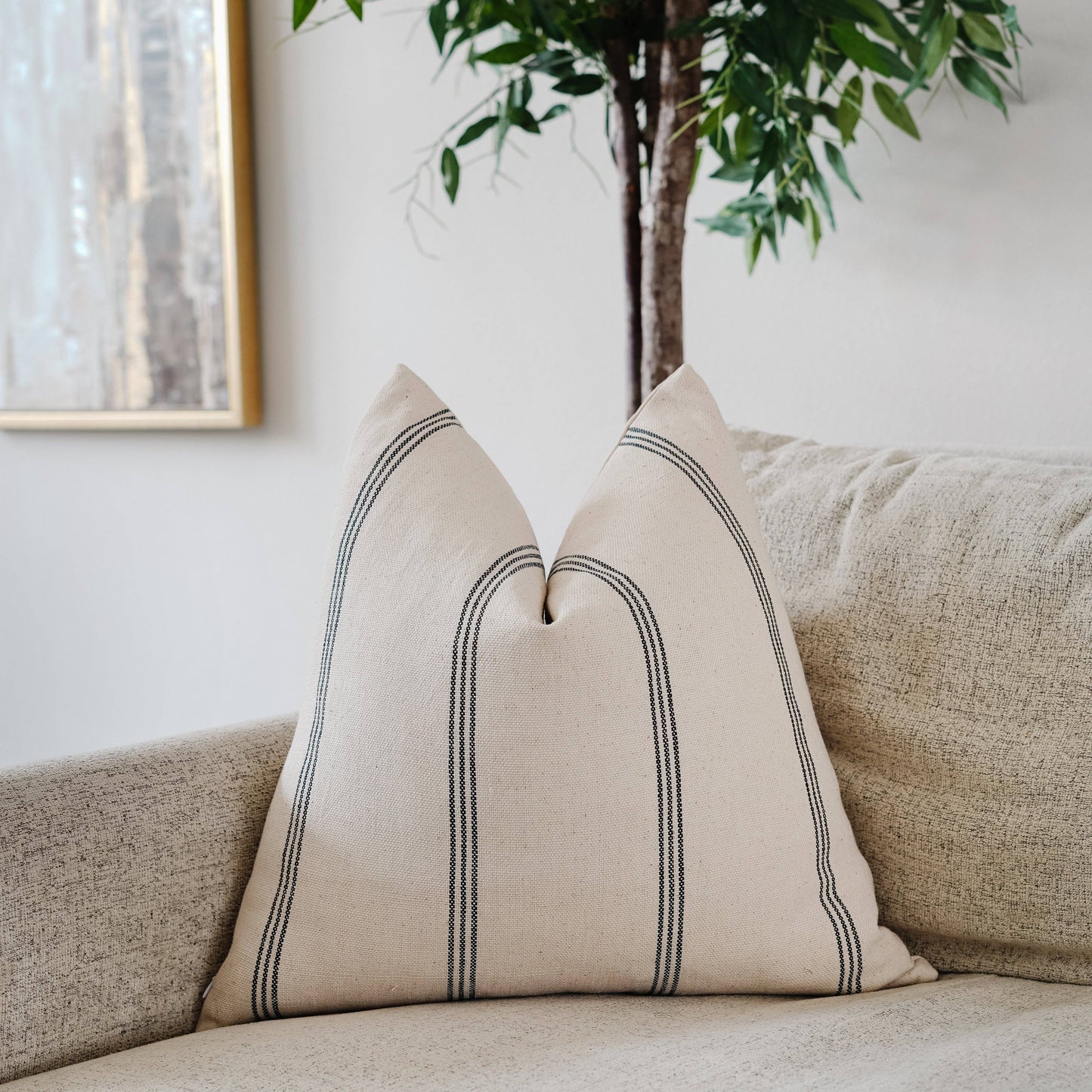 NKOYO- Woven Cotton Throw Pillow Cover