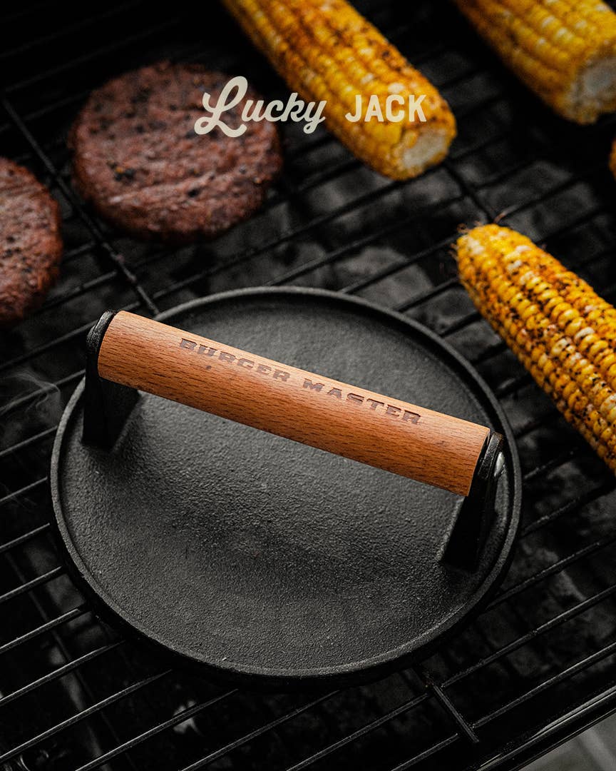 Burger Master – Cast Iron Grill Press