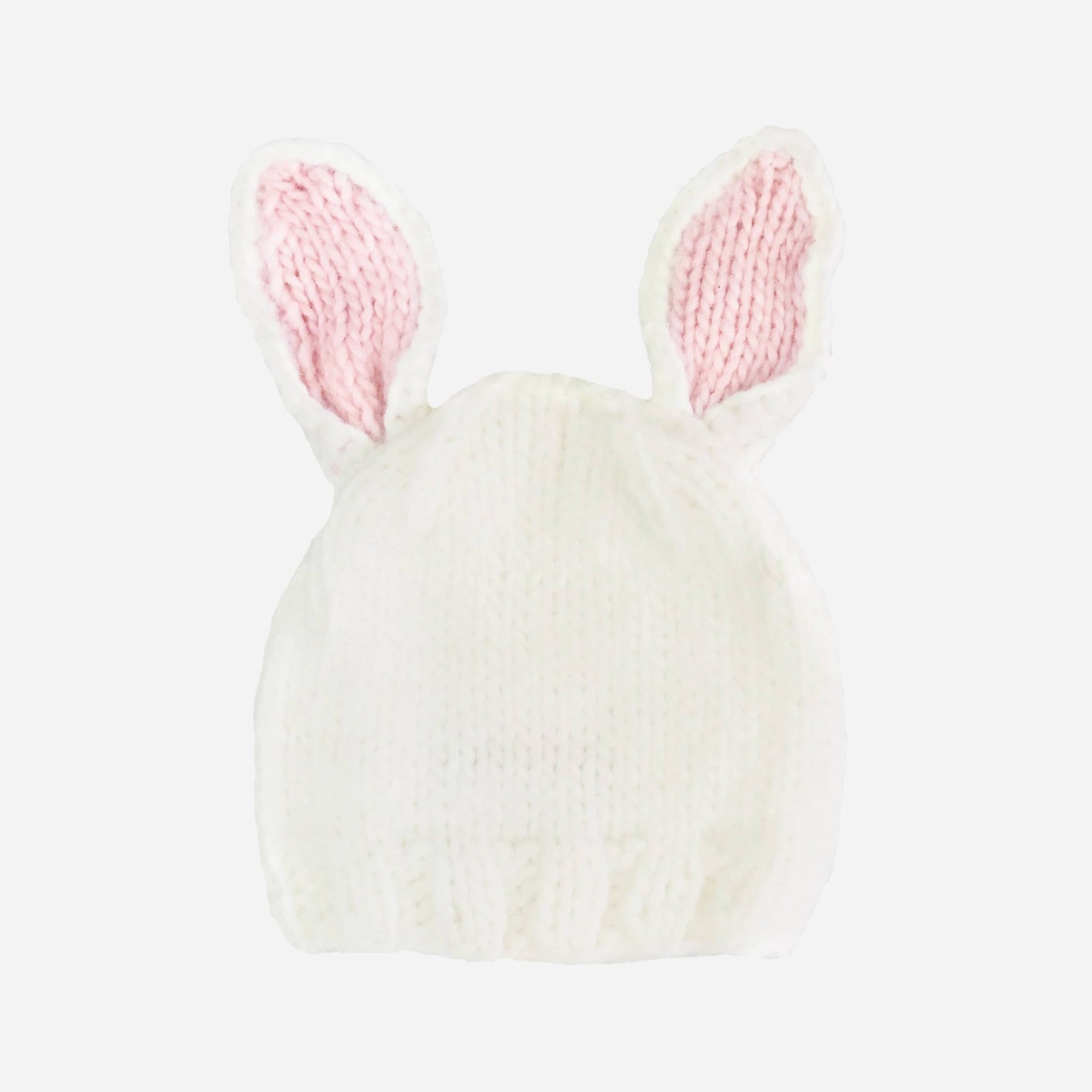 Bunny Hat, White Pink | Kids & Baby Beanie Spring Summer
