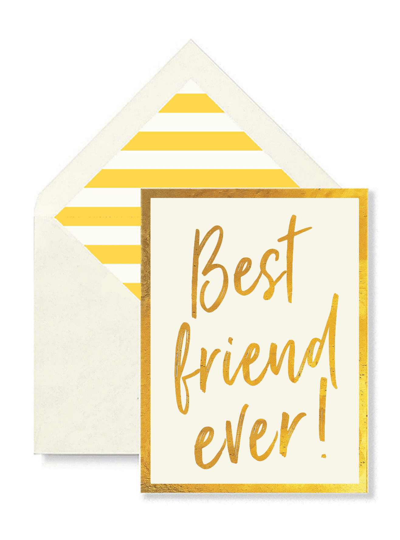 Best Friend Ever Greeting Card, Single Folded Card