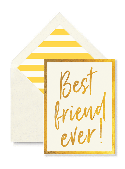 Best Friend Ever Greeting Card, Single Folded Card