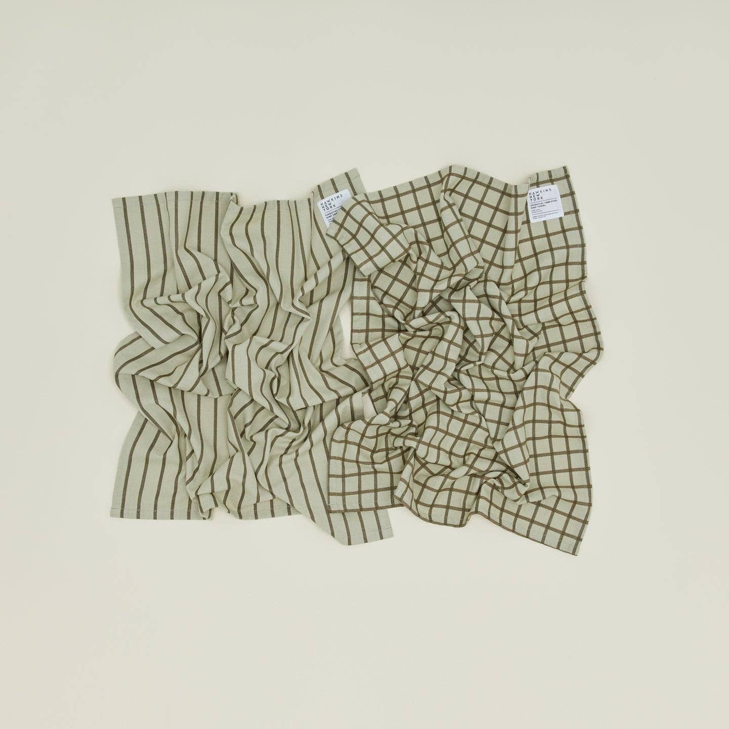 ESSENTIAL YARN DYED DISH TOWEL - SET OF 2