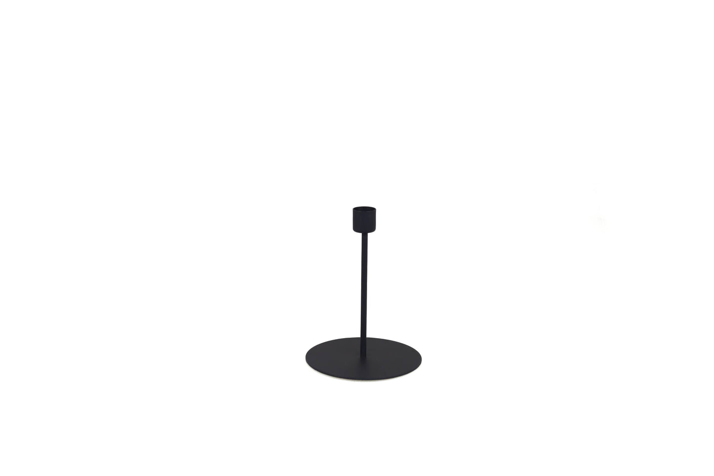 Be Home Kent Black Candlestick, Tall