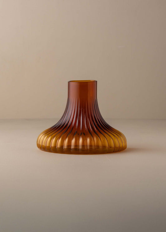 SAARDE Kairos Ripple Vase | Amber