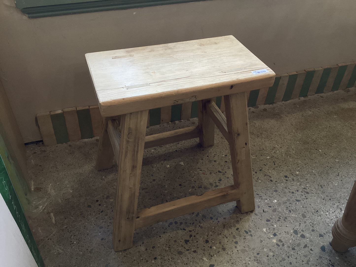 Reclaimed Cypress Rectangle Stool TTP