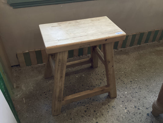 Reclaimed Cypress Rectangle Stool TTP