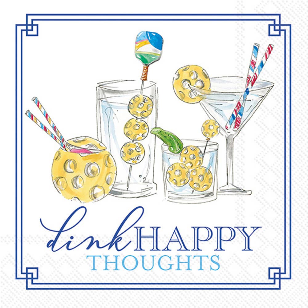 Boston International Paper Cocktail Napkin Pickleball Drinks - Thumbnail 5