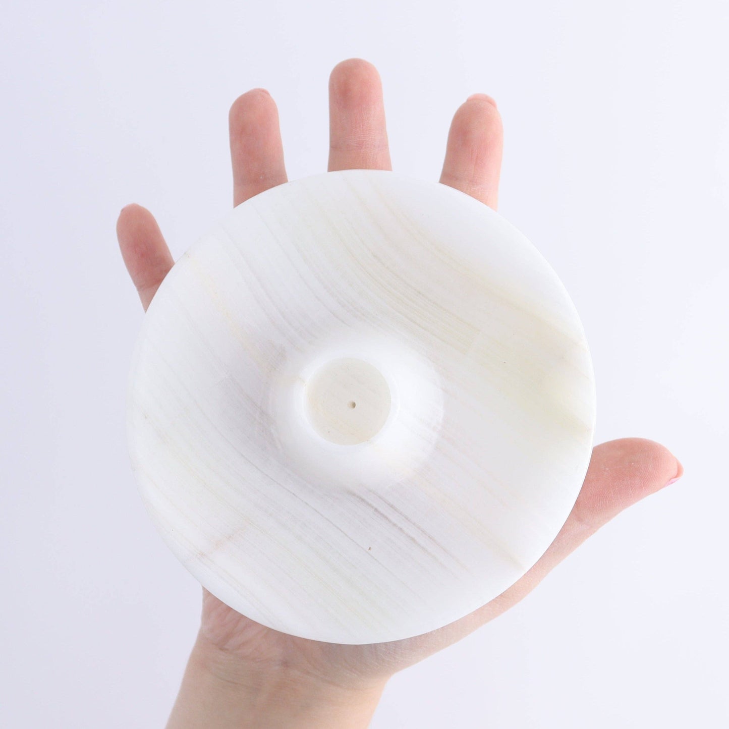 One White Onyx Palo Santo and Incense Holder