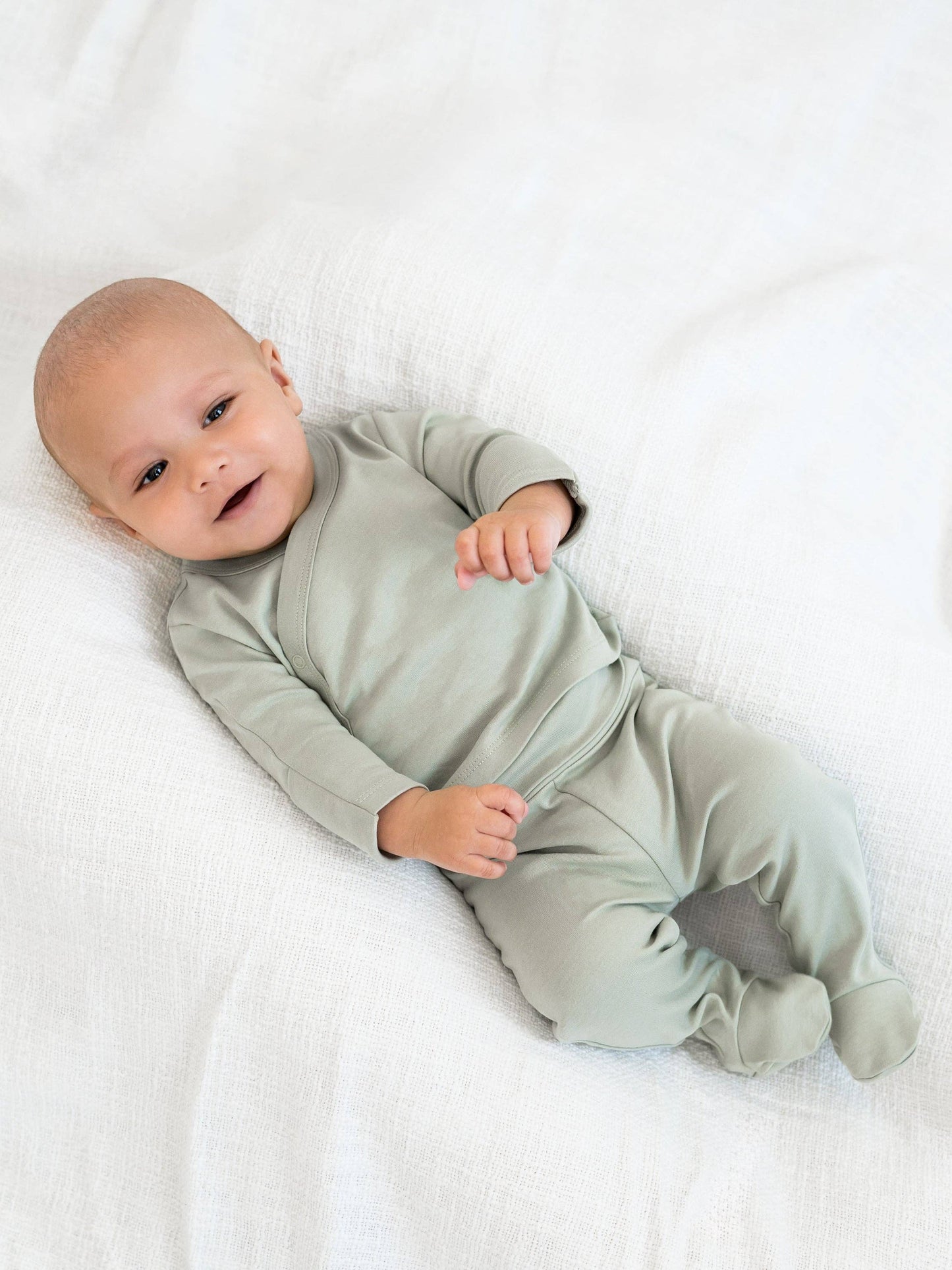 Colored Organics Classic Riley 2 Piece Kimono Wrap Top and Pant Set