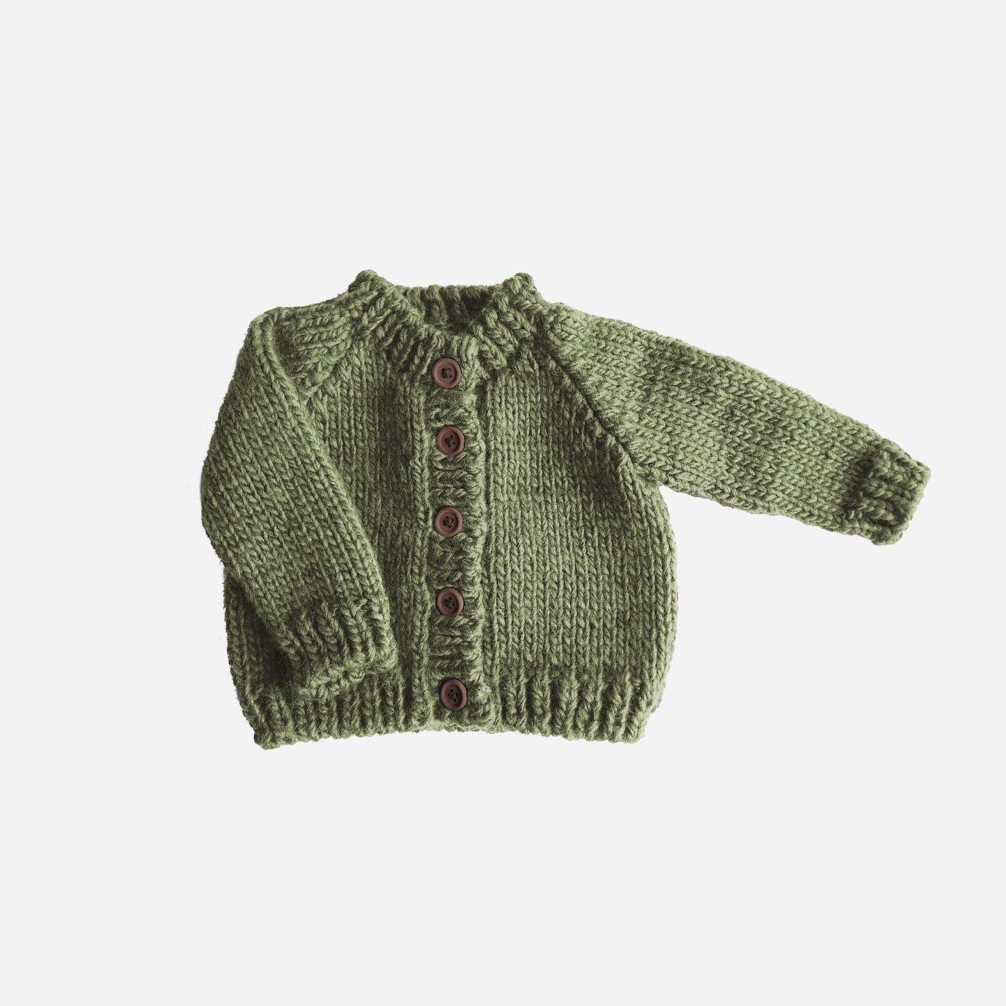 Classic Cardigan, Olive Baby Kid Winter Holiday Fall Netural