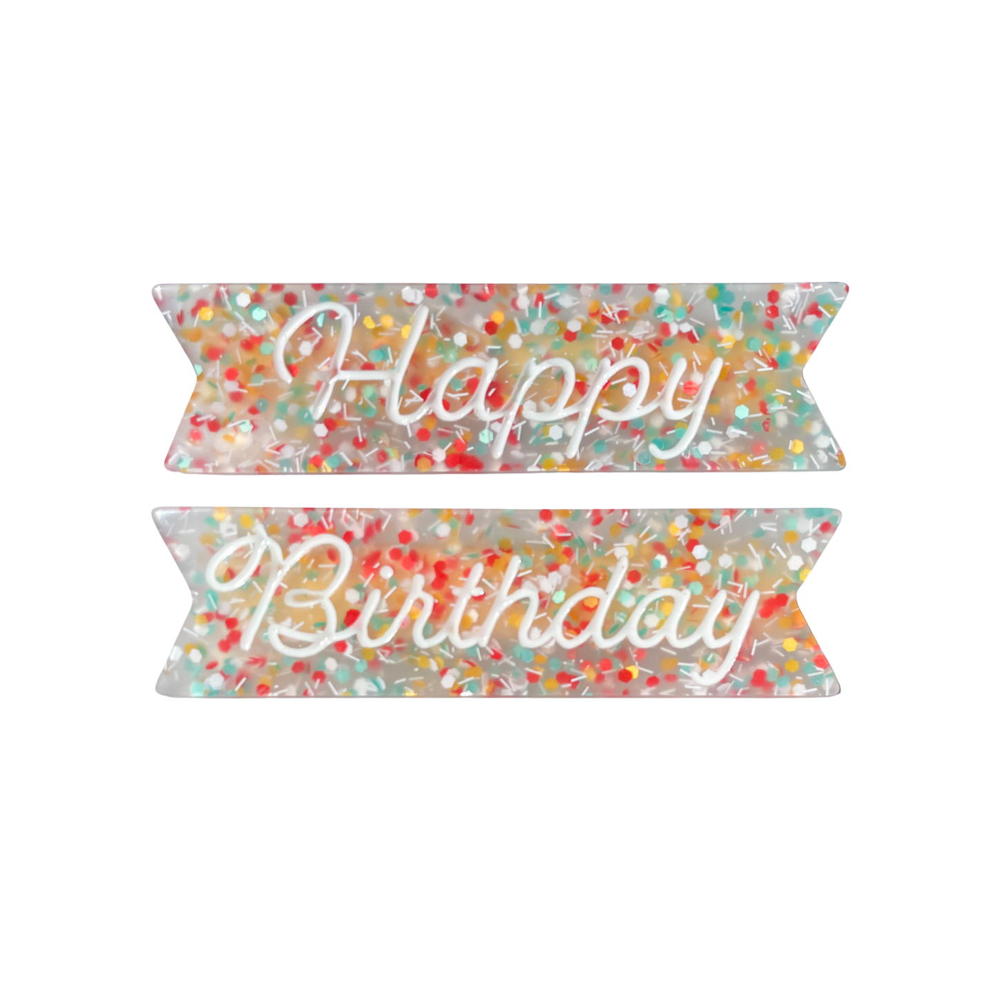Happy Birthday Hair Clips Set - Cute fun Accessories Gifts