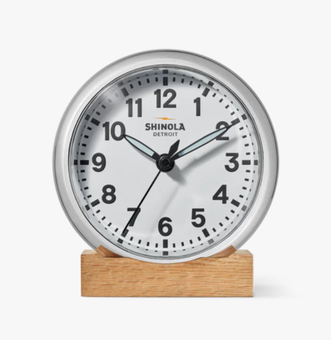Shinola 6” Desk Clock