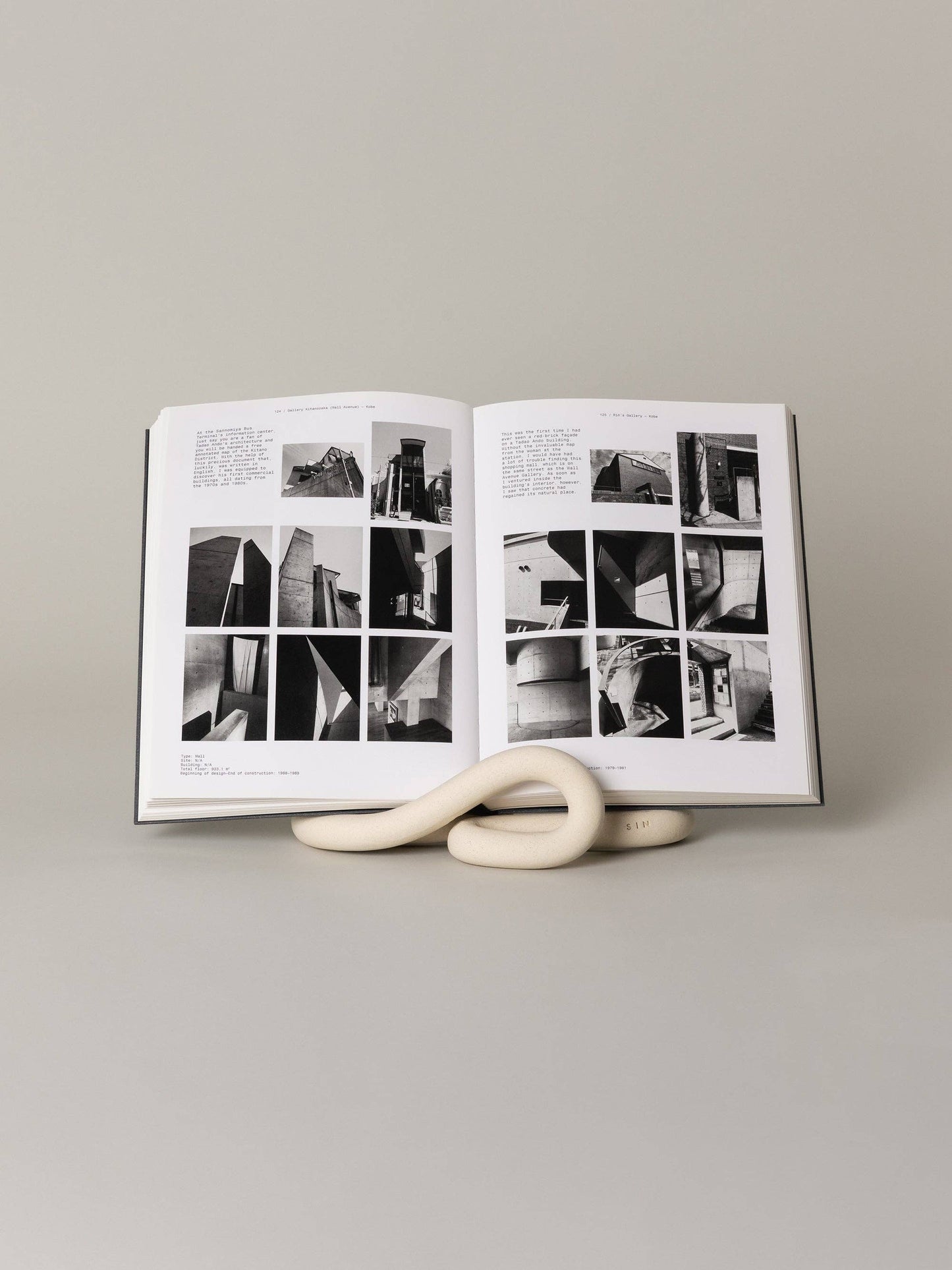 Lumbra Book Stand, Bone