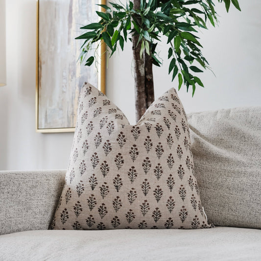 OLABISI - Indian Hand Block Print Pillow Cover