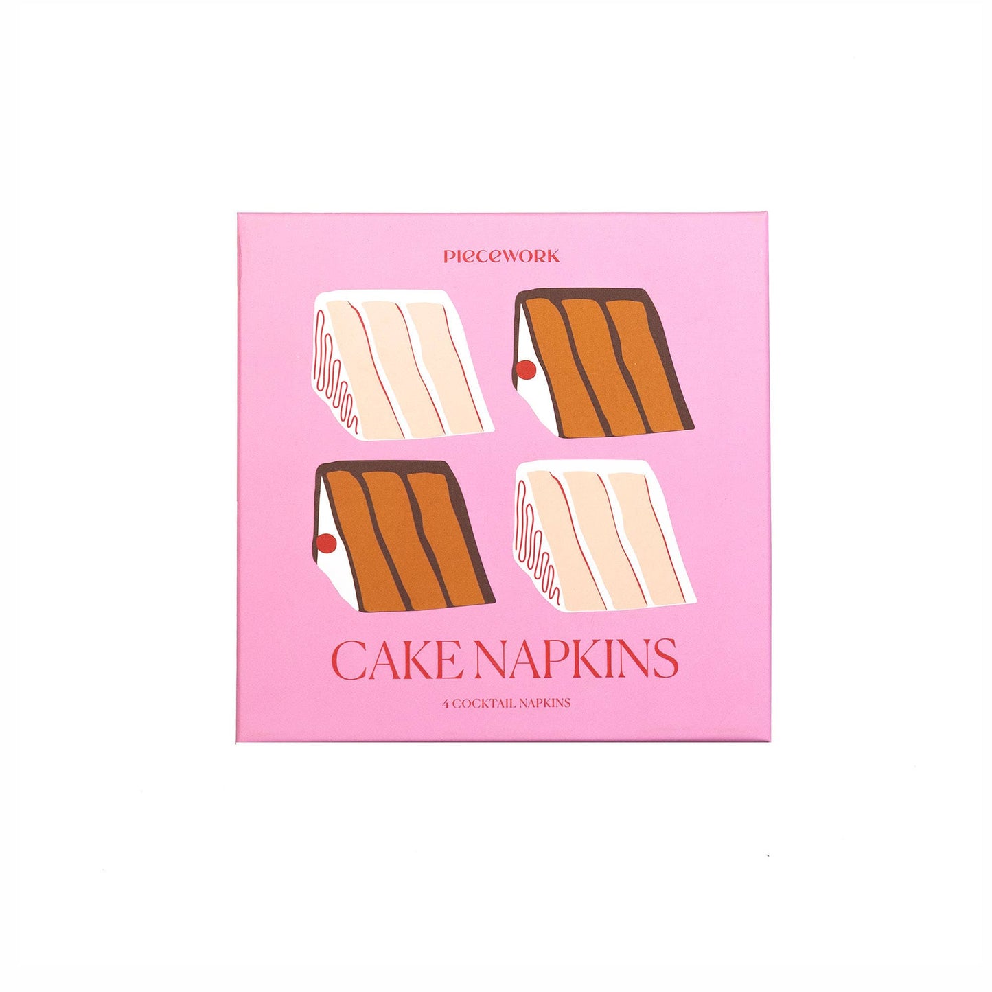 Cake Cocktail Napkins - Set Of 4