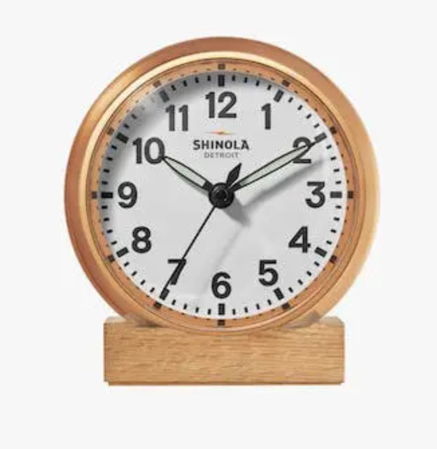Shinola 6” Desk Clock