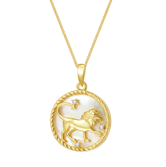 Leo-Astrological Zodiac Coin  Collection Mother of Pearl