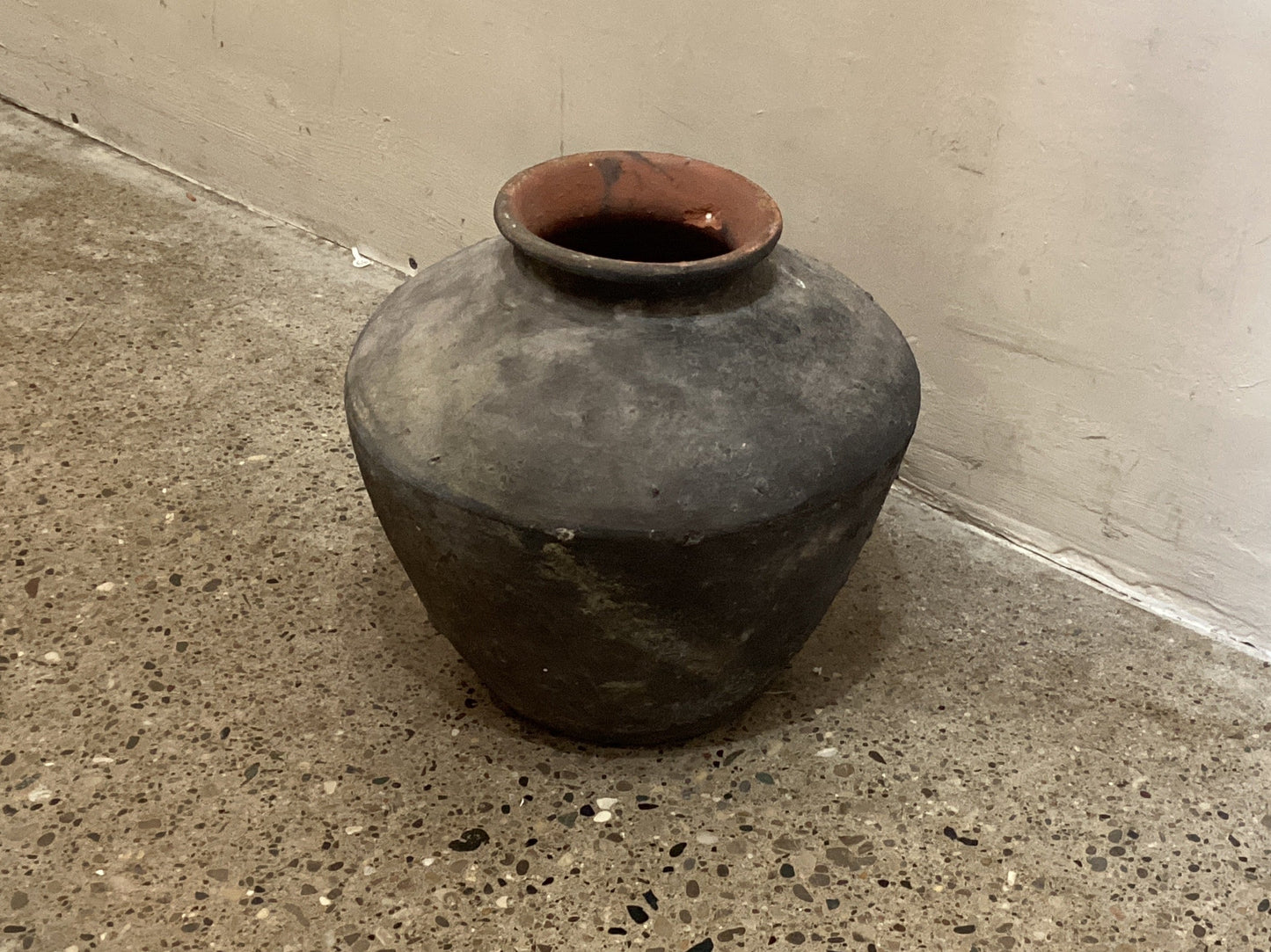 Vintage Vietnamese Large no Handle Black Vessel 4/26 #5