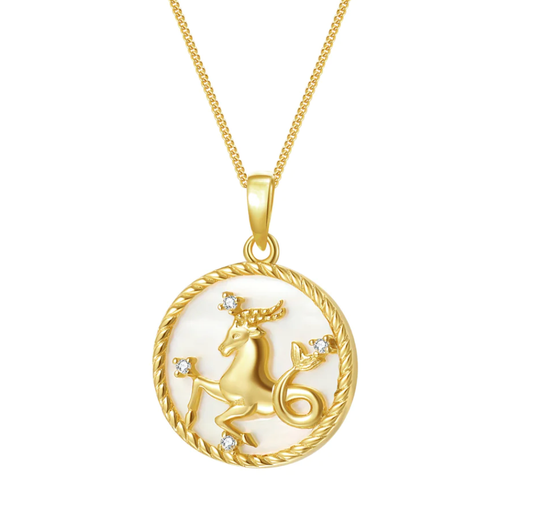 Capricorn-Astrological Zodiac- Mother of Pearl Collection