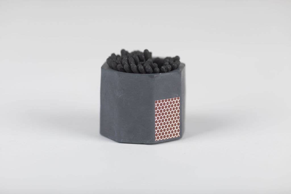 Concrete Match Holder – Modern Design with 2-Inch Safety Matches
