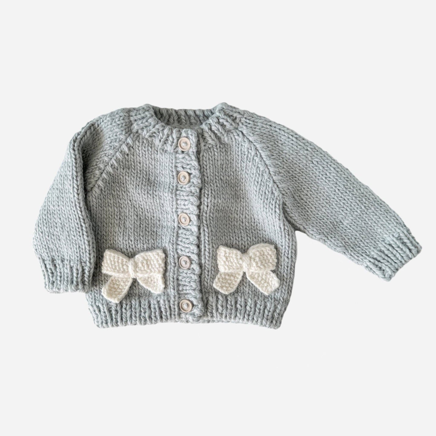 Bow Cardigan Baby Kid Sweater Fall Winter Holiday Christmas