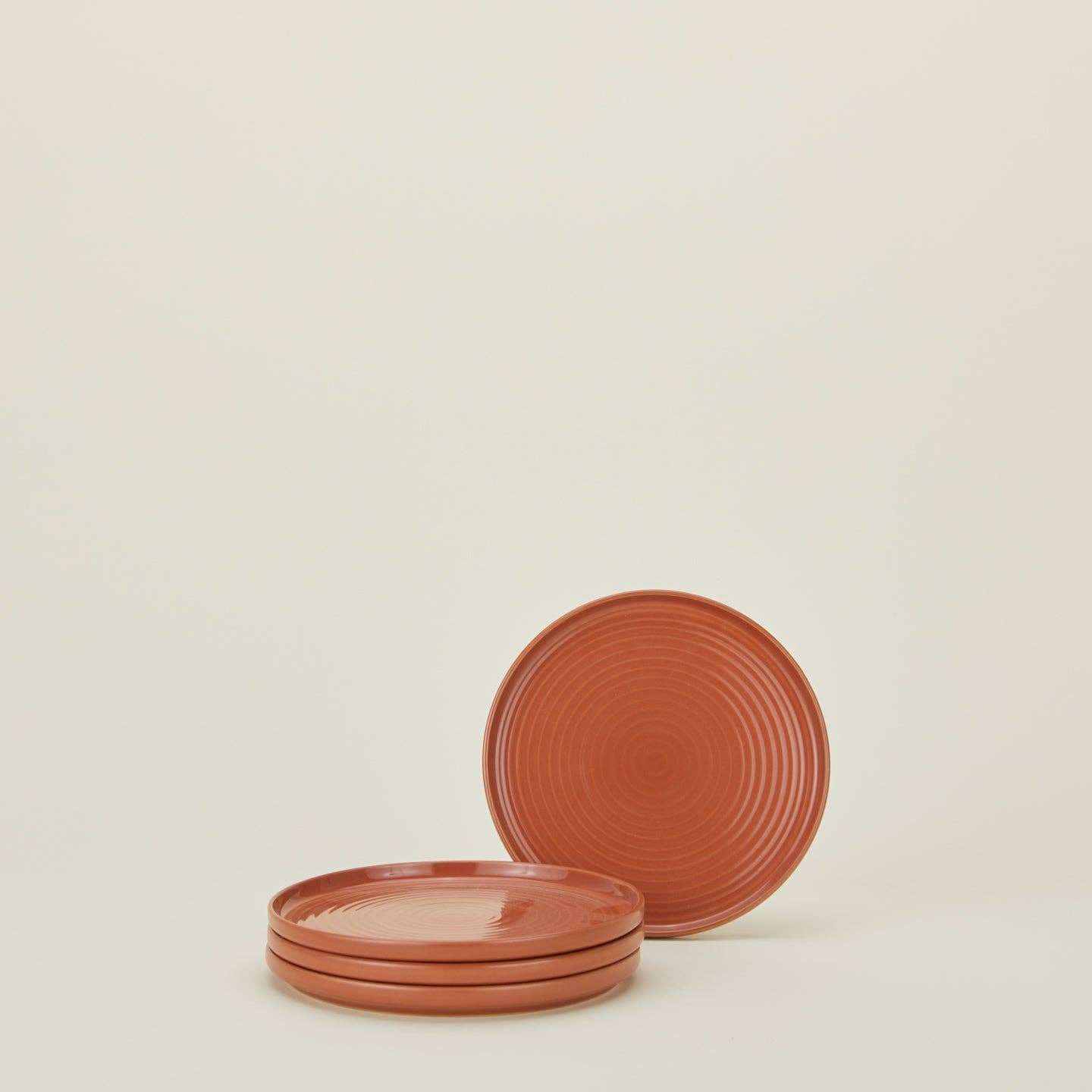 ESSENTIAL SALAD PLATE - SET OF 4, TERRACOTTA