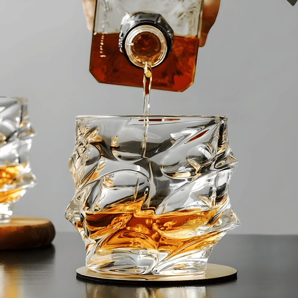 Set of 4 Storm Japanese Crystal Whisky Glass