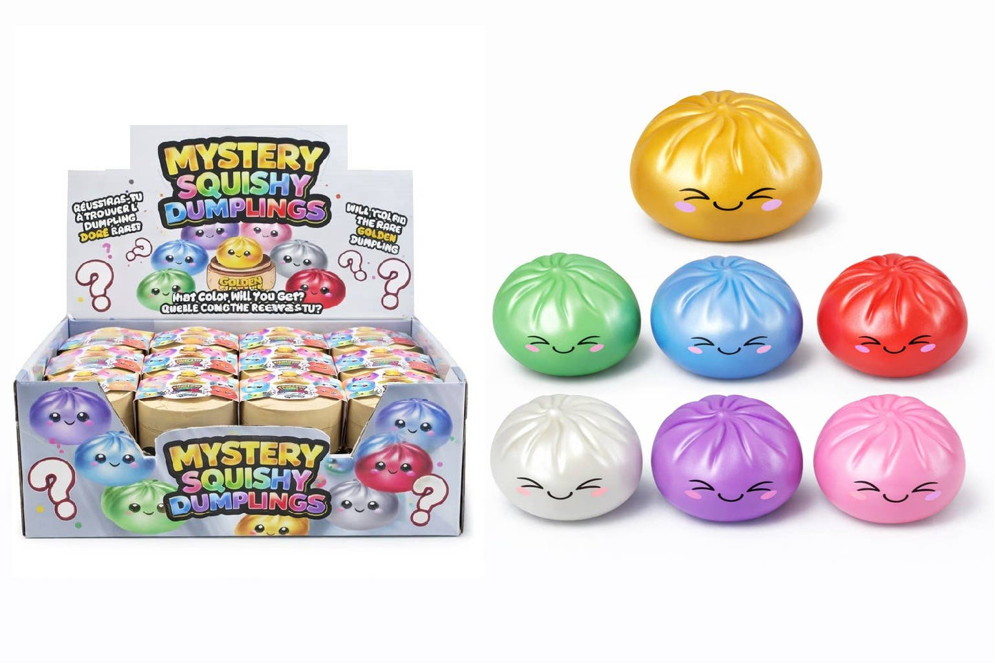 *PREORDER*  4" Mystery Squishy Dumpling - Metallic Colors
