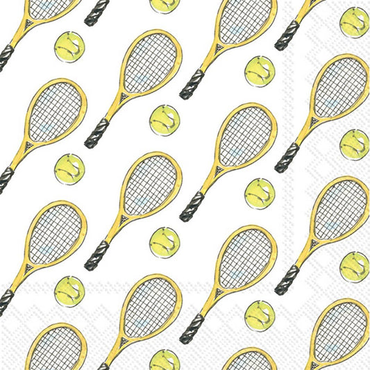 Paper Cocktail Napkins Pack of 20 Rosanne Beck Tennis