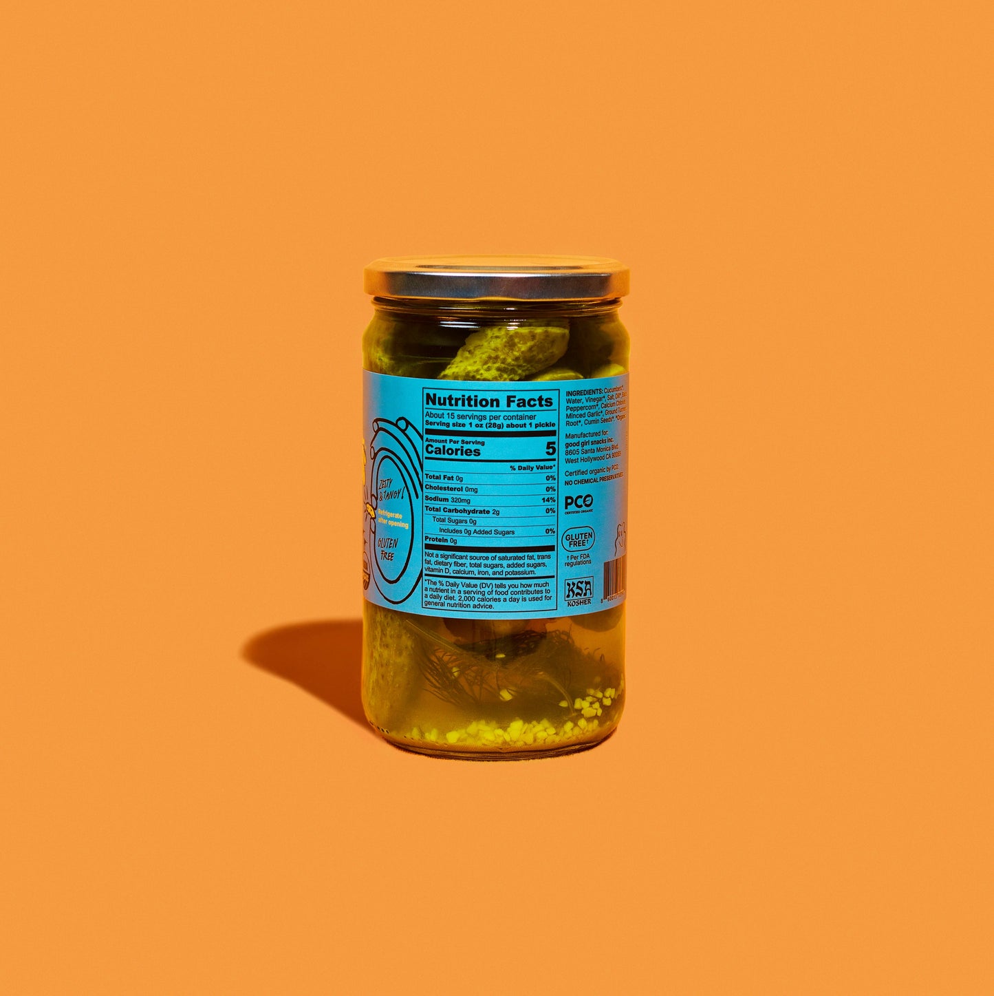 HOT GIRL PICKLES Original Dill (24oz Jar)