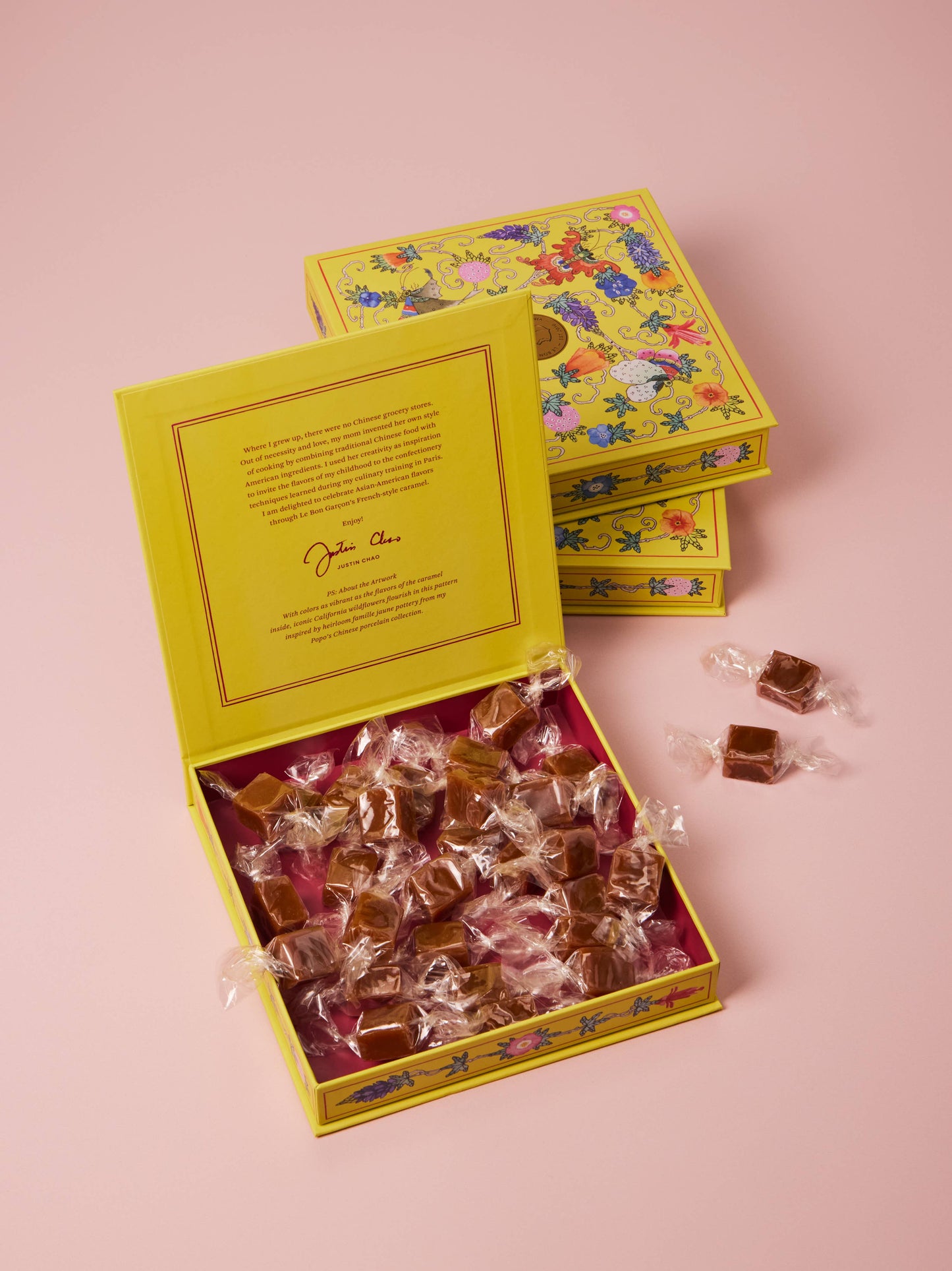 Le Bon Garçon Bitten Peach Caramels 6 oz Gift Box