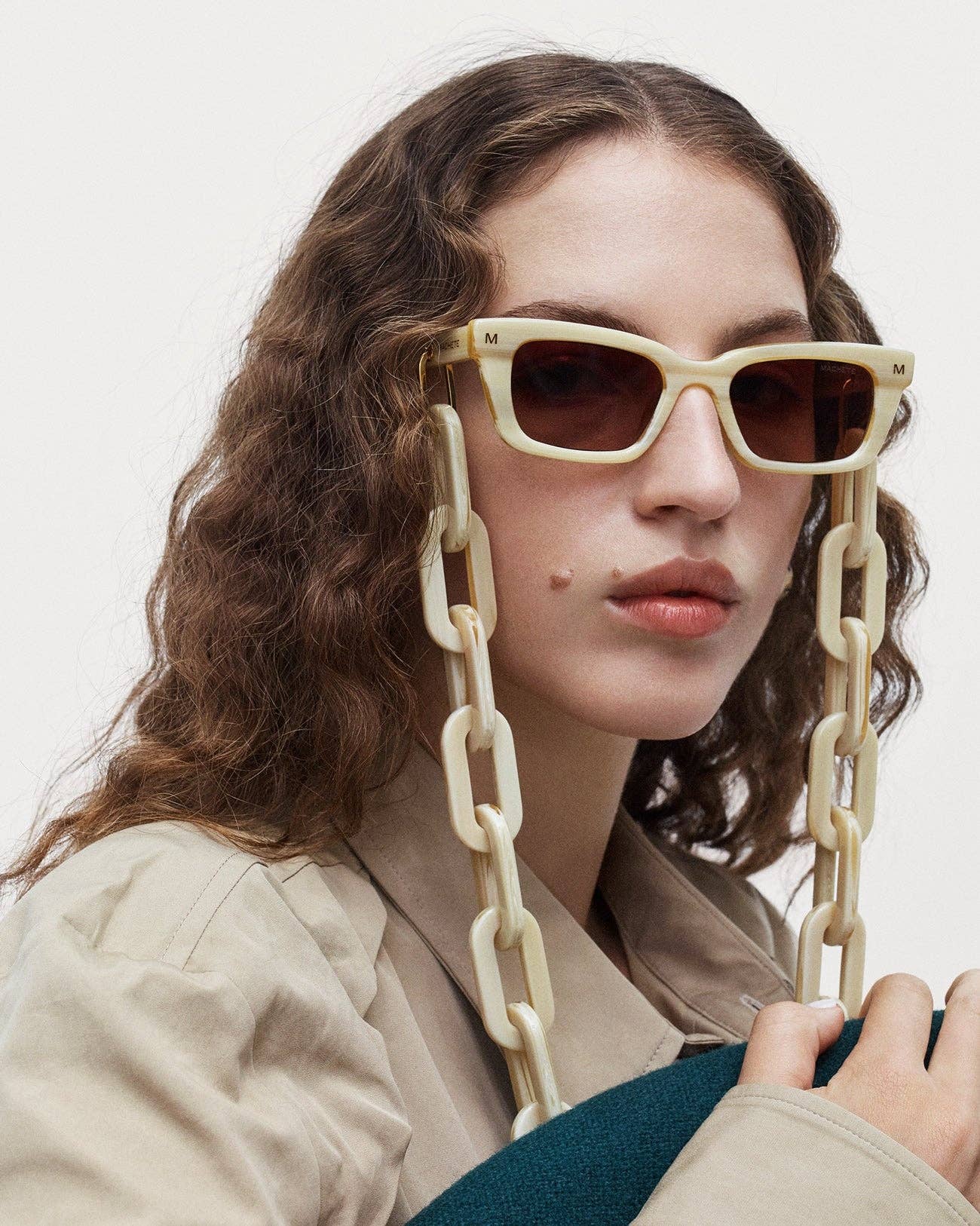 Chunky Sunglass Chain in Malachite