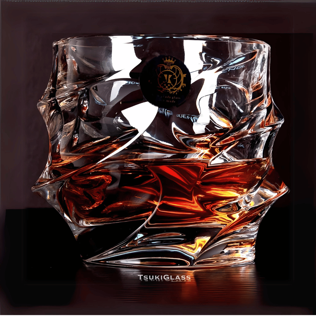 Set of 4 Storm Japanese Crystal Whisky Glass