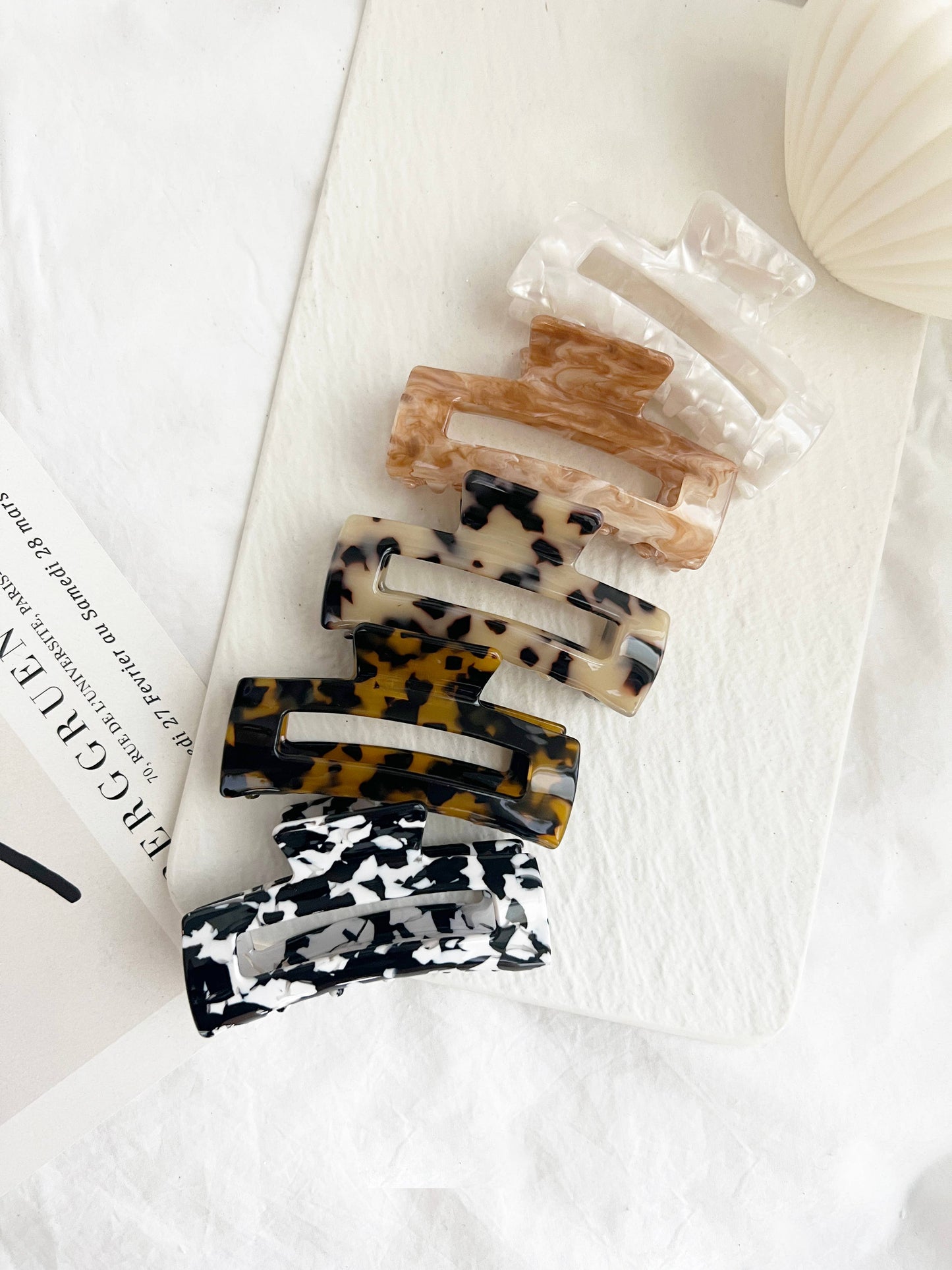 Assorted Acetate Regular Size Hair Clip (ALLIE-ASSORTED2)