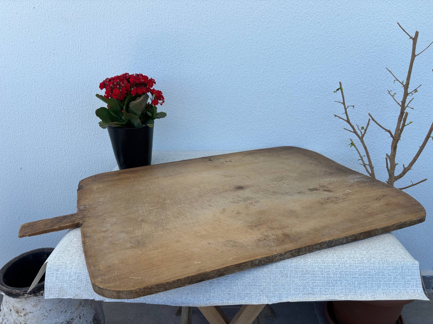 Old Anatolian Wooden Board – Handmade Turkish Cutting Board