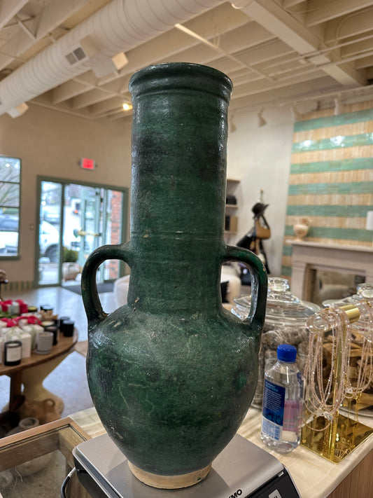 Antique Green Moroccan Vessel