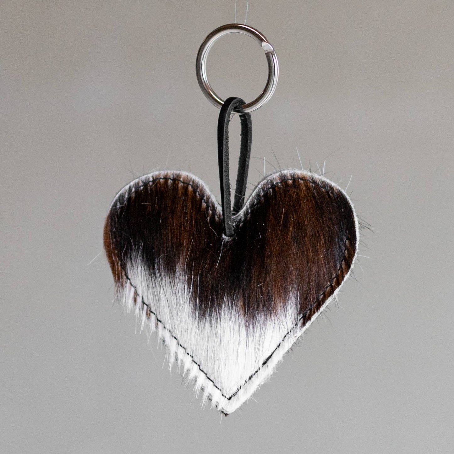 Handmade Cowhide Heart Keychains | Filled | Set of 6 Styles