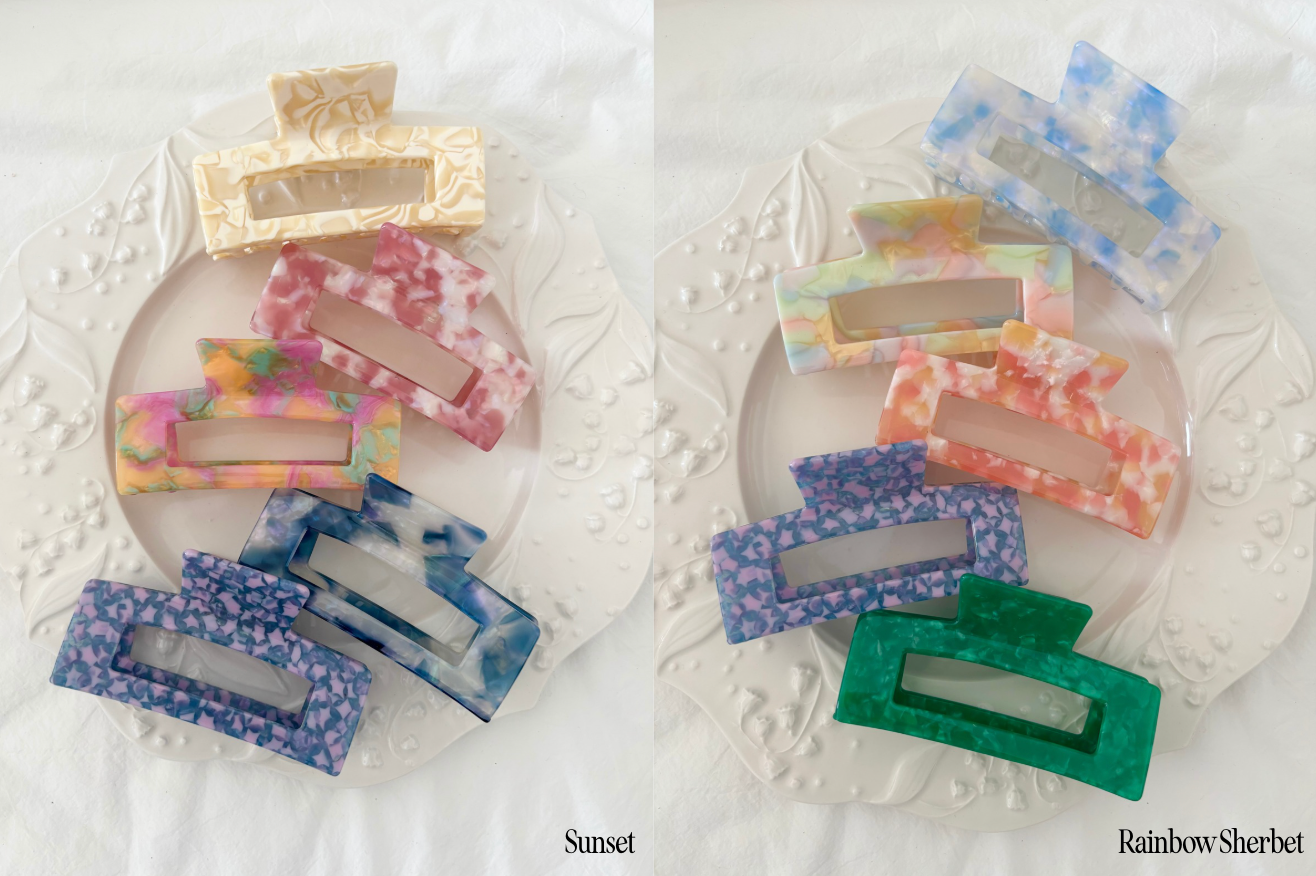 Assorted Acetate Jumbo Hair Claws