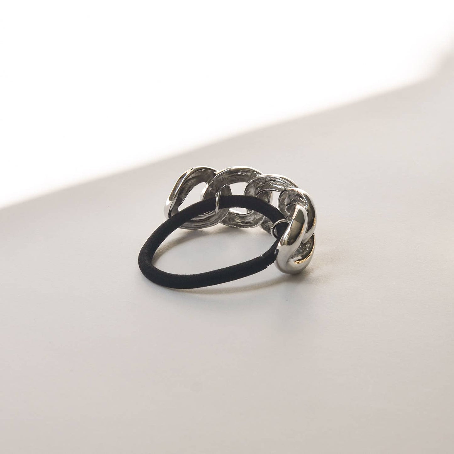 Chain Metal Ponytail Cuff Hair Tie | Silver
