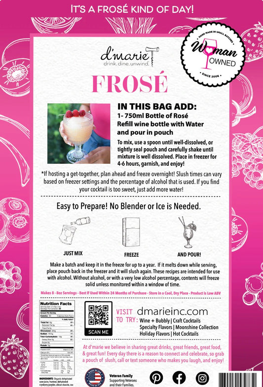D’Marie Frose 10 oz Slush Cocktail Mix
