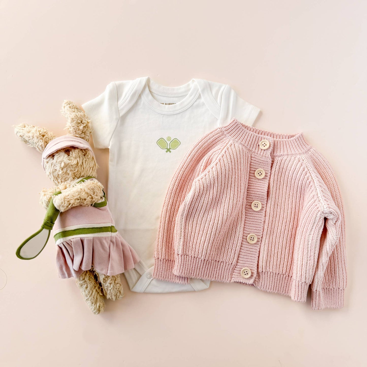 Cotton Brioche Cardigan Pink Baby Kids Girls Clothing