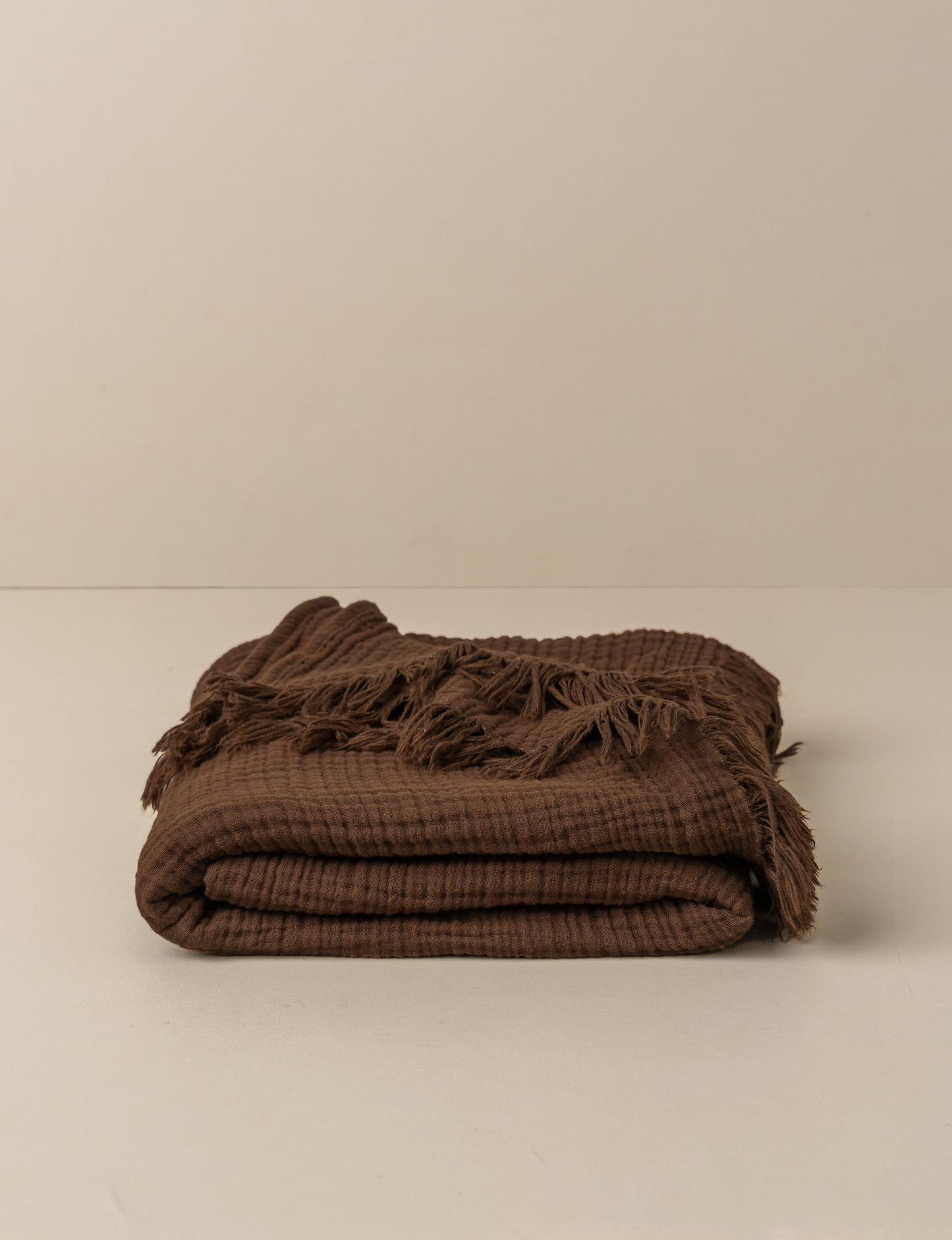 SAARDE Enes Throw | Chocolate
