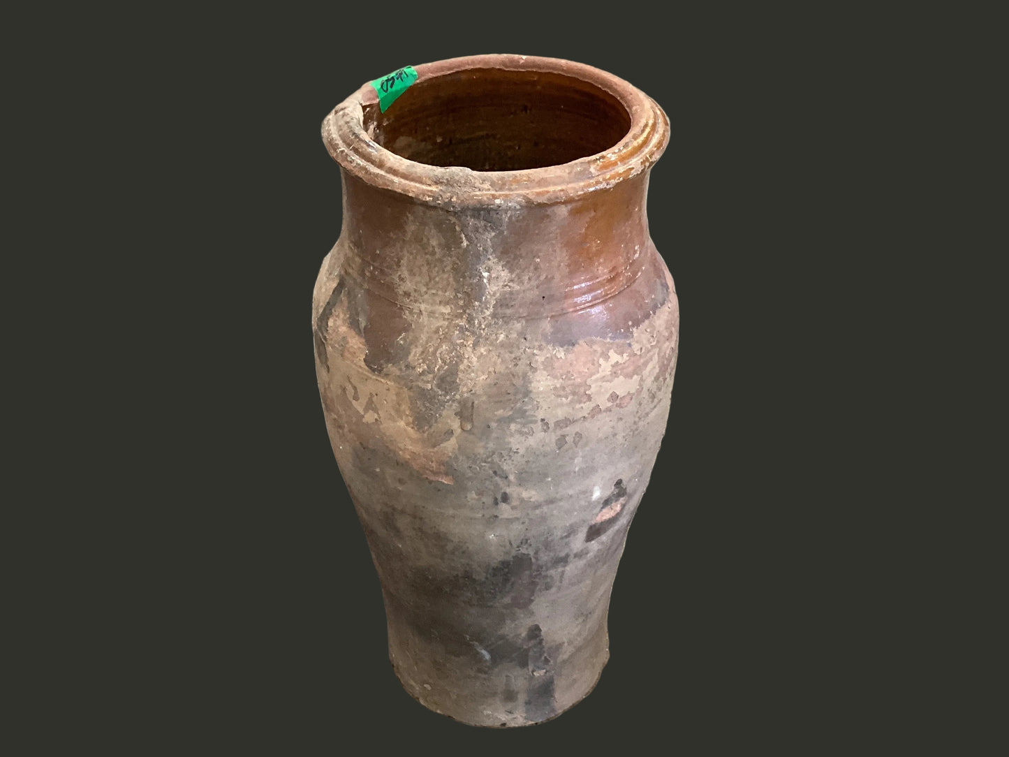 #50 Vintage Moroccan Brown Olive Jar