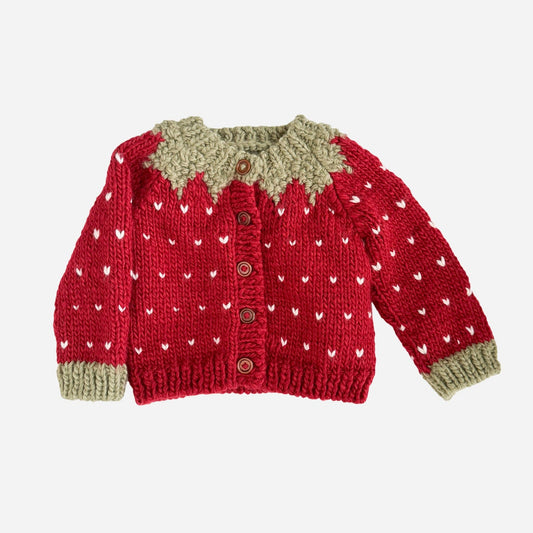 Strawberry Cardigan Baby Kid Fall Winter Halloween Costume
