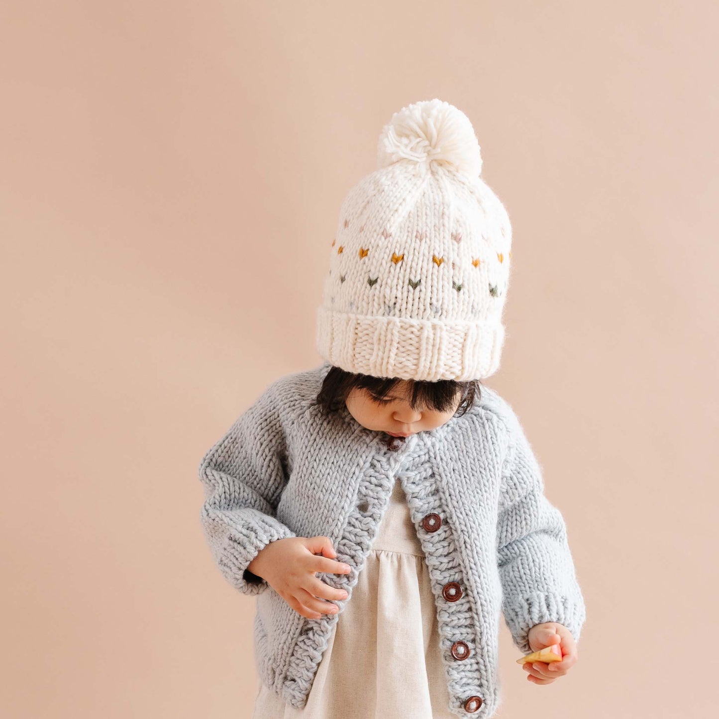 Classic Cardigan, Bowie Grey Baby Sweater Kids Clothing Fall