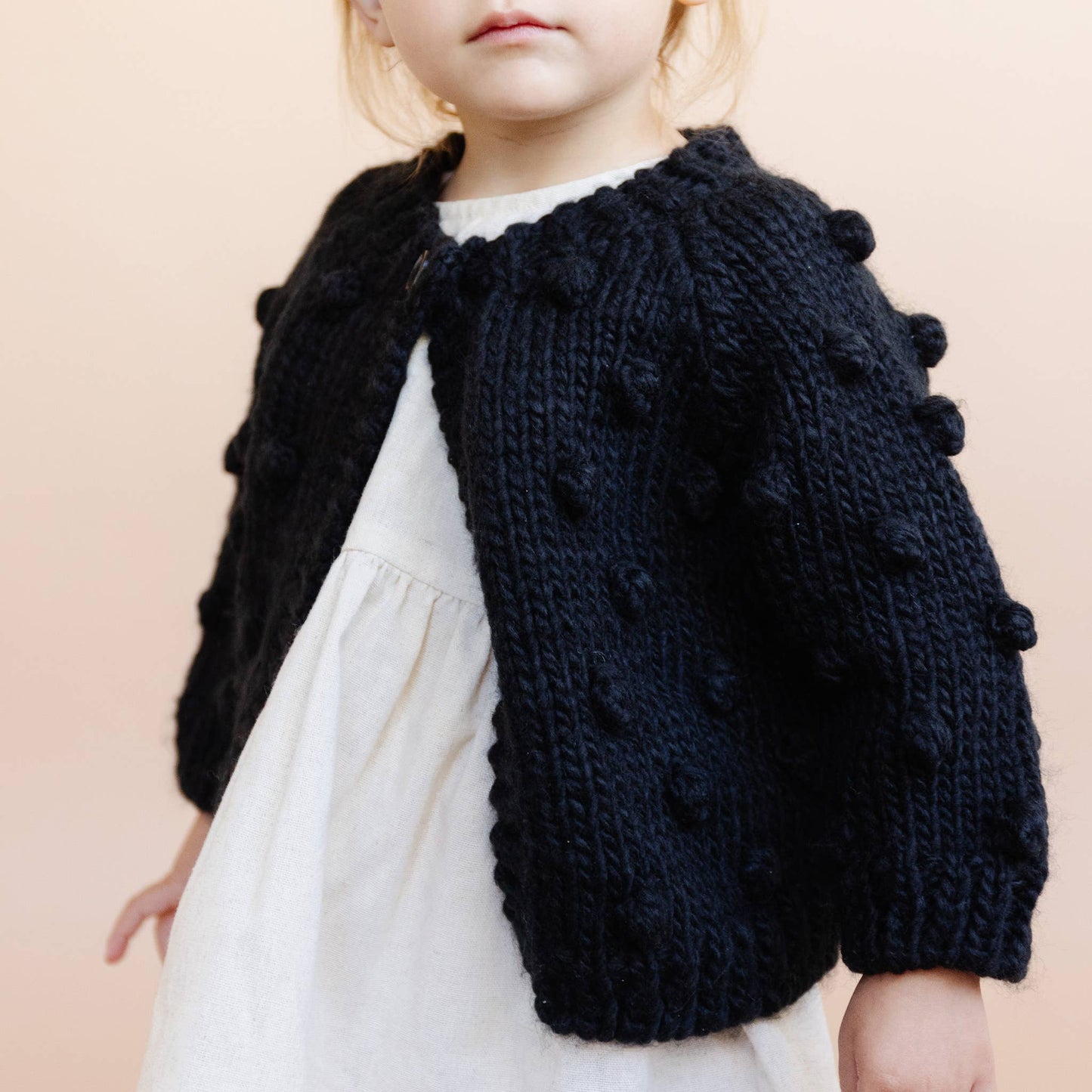Popcorn Cardigan Black Kids Baby Clothing Holiday