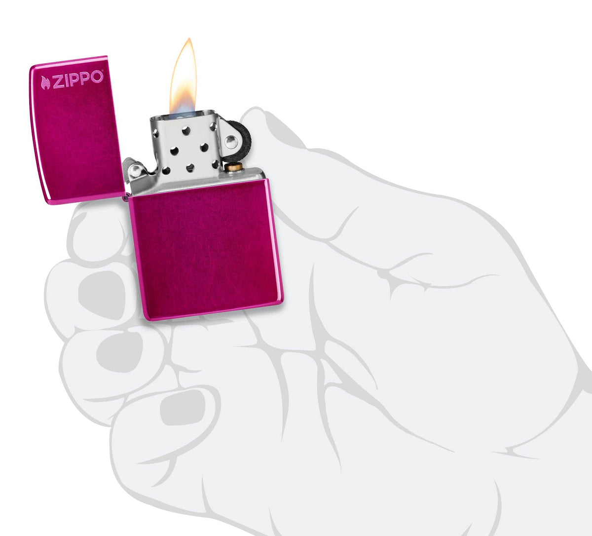 Zippo Classic Candy Raspberry Zippo Logo Windproof Lighter
