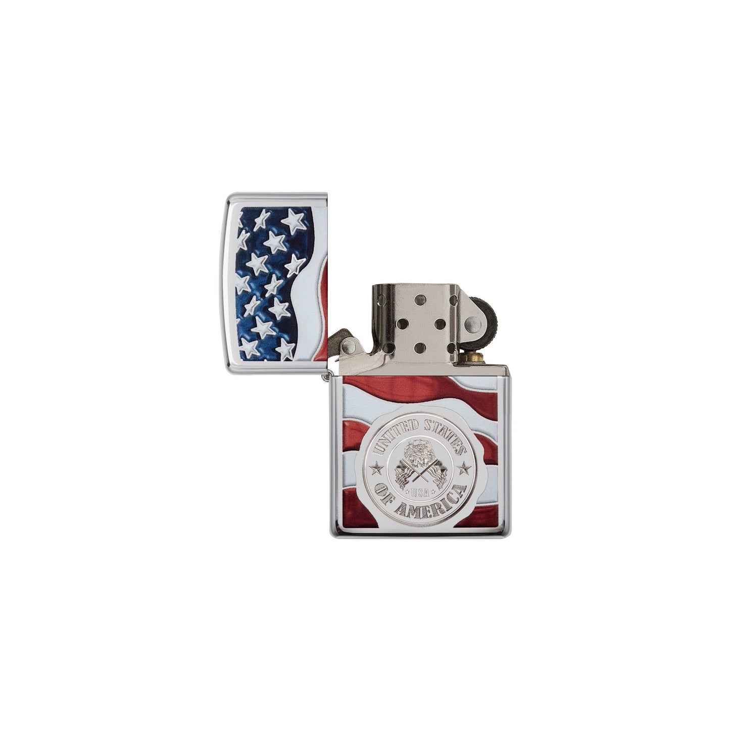 Zippo United States Stamp on American Flag Windproof Lighter