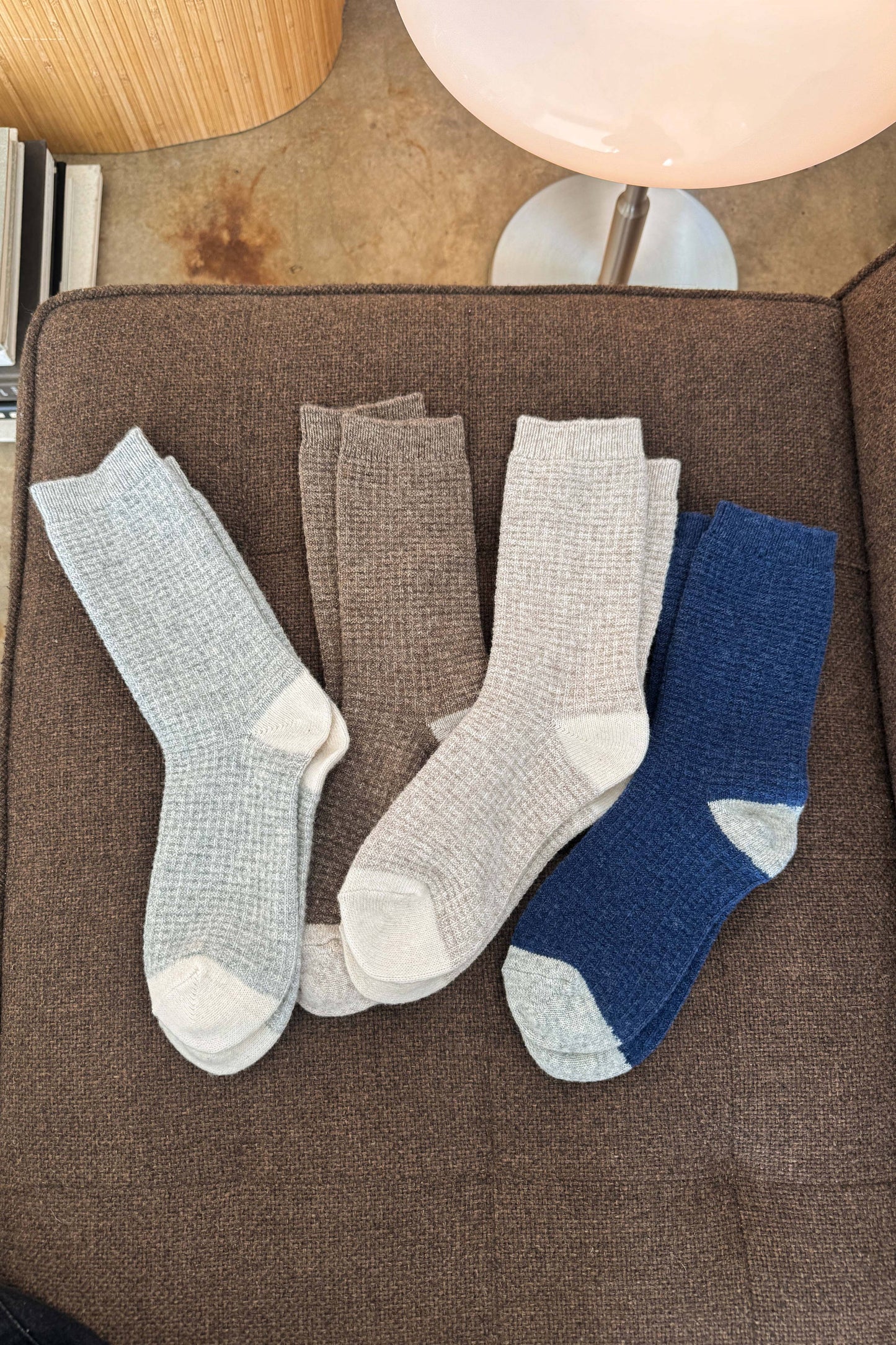 LeBon Shoppe Wool Waffled Socks