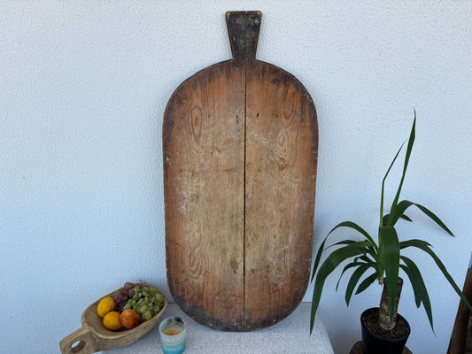 Vintage Wooden Bread Cutting Board | Turkish Rustic Decor